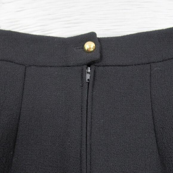 RUTY PARIS Vintage Wool Crepe Black Pencil Skirt Lined Women’s Size 42 US 10 NEW - Picture 5 of 12